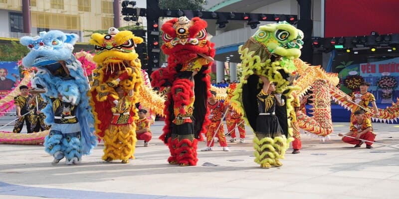 Hình ảnh múa lân sư rồng đẹp