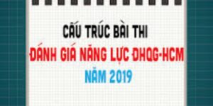 Đề thi đánh giá năng lực 2019