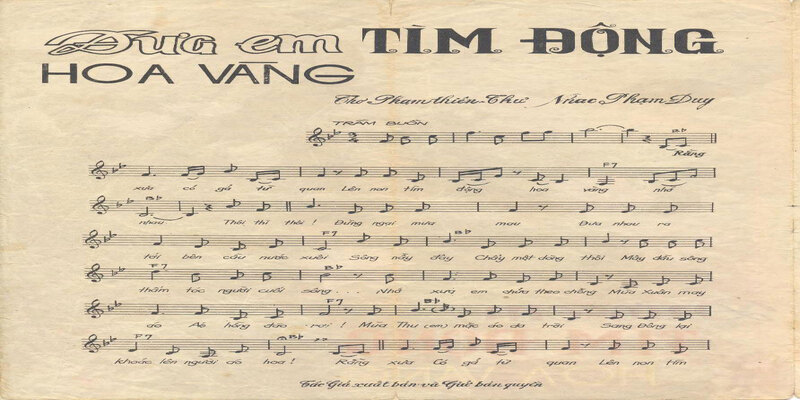 Lời bài hát đưa em tìm động hoa vàng