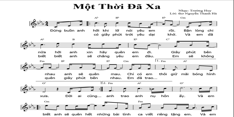 Và anh biết em sẽ quên hết (Một thời đã xa)